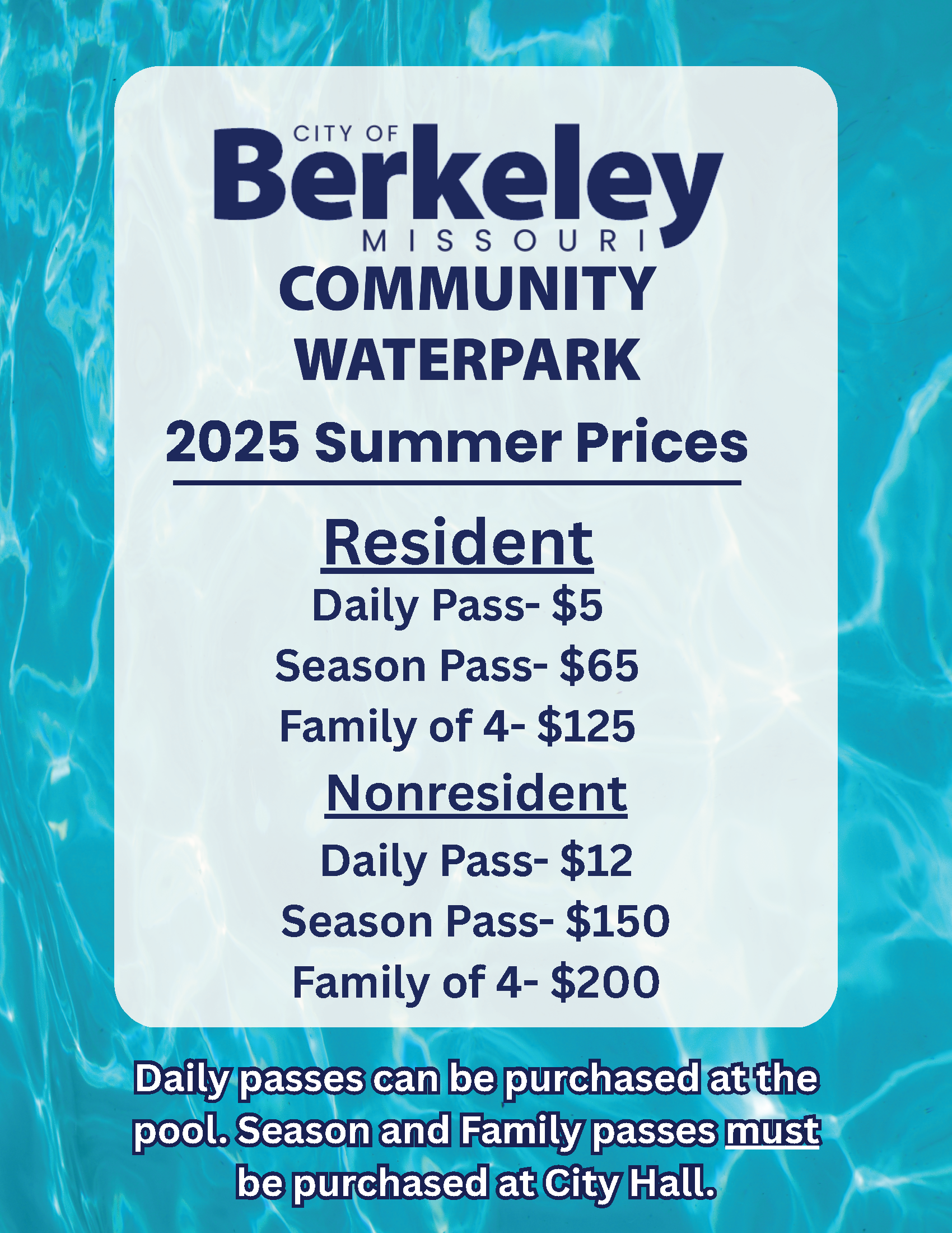 2025 Pool Prices